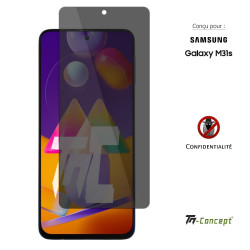 Samsung Galaxy M31S - Verre trempé Anti-Espions - TM Concept®