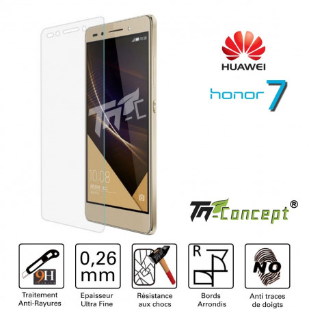 Huawei Honor 7 - Vitre de Protection Crystal - TM Concept®