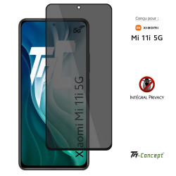 Xiaomi Mi 11i 5G - Verre trempé Anti-Espions - Intégral Privacy - TM Concept®