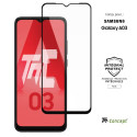 Samsung Galaxy A03 - Verre trempé intégral Protect Noir - adhérence 100% nano-silicone - TM-Concept®
