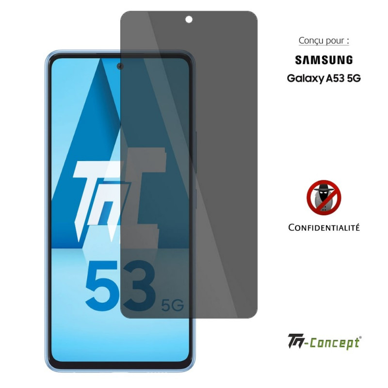 Vitre de protection teintée pour Samsung Galaxy A53 5G - TM Concept®