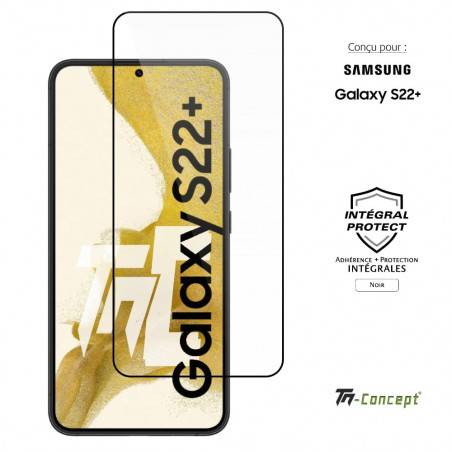 Verre trempé intégral pour Samsung Galaxy S22 Plus - TM Concept®