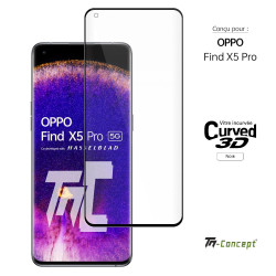 Oppo Find X5 Pro - Verre trempé 3D incurvé - TM Concept®