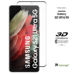 Samsung Galaxy S21 Ultra 5G - Verre trempé 3D incurvé - TM Concept®