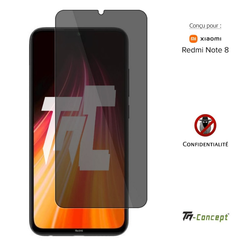 Vitre verre trempé protection intégrale Xiaomi Redmi Note 8 TM Concept