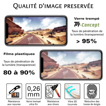 Apple Iphone 6/6S - Vitre de Protection 3D Curved - TM-Concept®