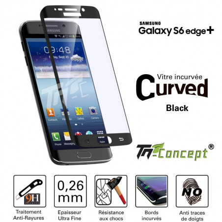 Samsung Galaxy S6 edge+ - Vitre de Protection Curved - TM Concept® Samsung Galaxy S6 edge+ - Vitre de Protection Curved - TM Concept®