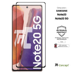 Samsung Galaxy Note 20 - Verre trempé intégral Protect - Noir - TM Concept®