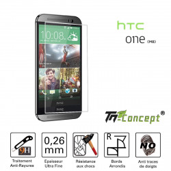 HTC One M8 - Vitre de Protection Crystal - TM Concept®