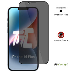 Apple iPhone 14 Plus - Verre trempé Anti-Espions - Intégral Privacy - TM Concept® - Couverture