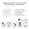 Samsung Galaxy S21 - Verre trempé intégral Protect Noir - adhérence 100% nano-silicone - TM Concept®