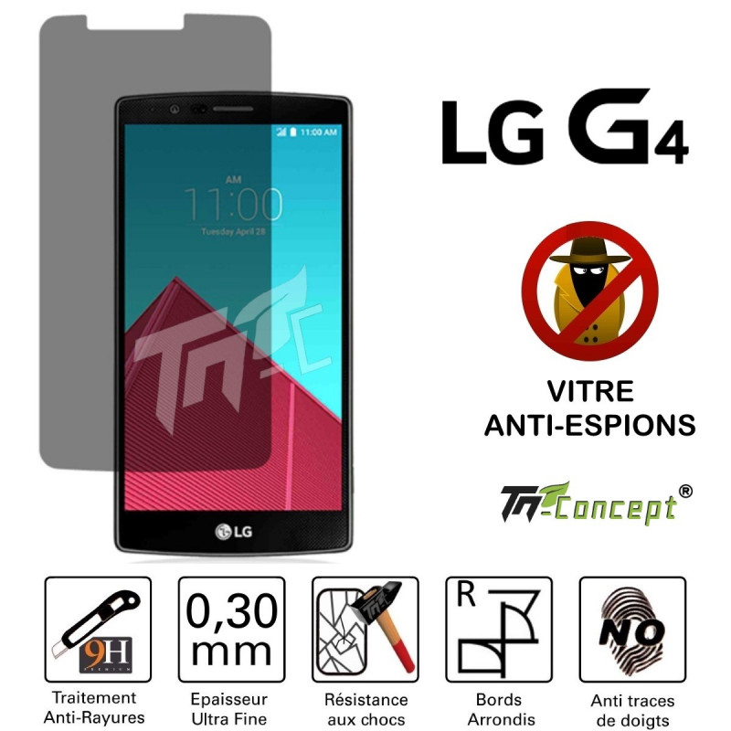 LG G4 - Vitre  de Protection Anti-Espions - TM Concept®