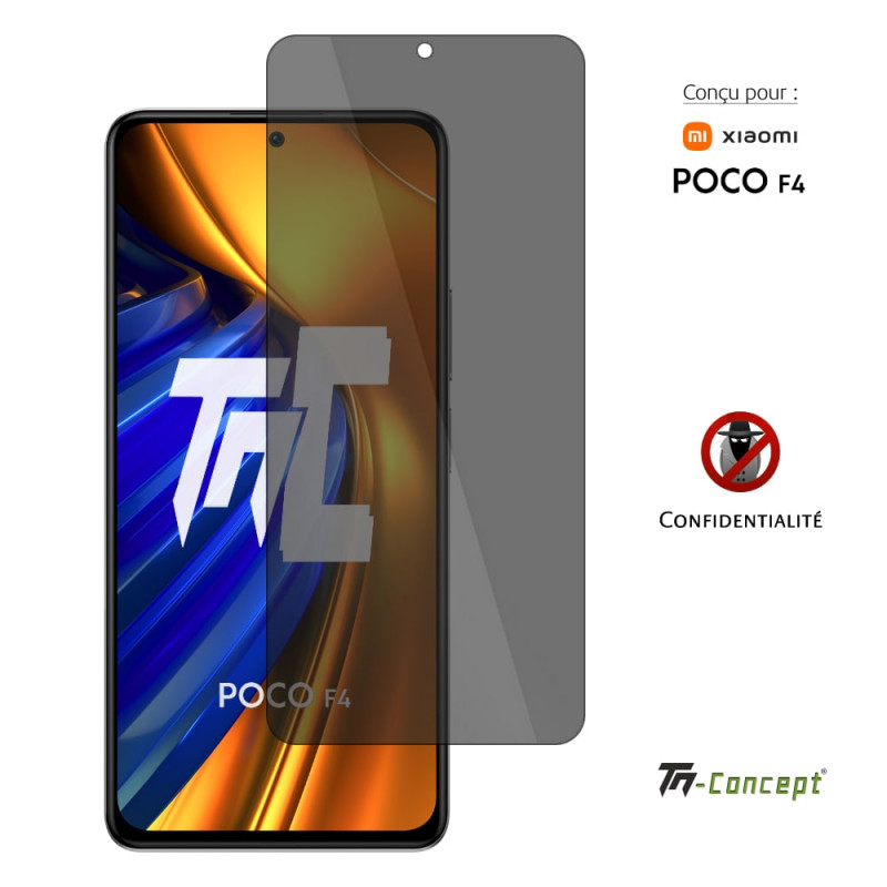 Xiaomi Poco F4 - Verre trempé Anti-Espions - TM Concept® - Couverture