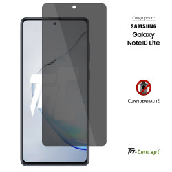 Samsung Galaxy Note 10 Lite - Verre trempé Anti-Espions - TM Concept® - Couverture
