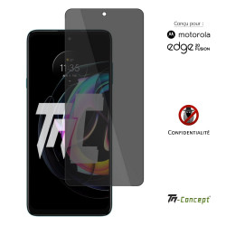 Motorola Edge 20 Fusion - Verre trempé Anti-Espions - TM Concept® - image couverture