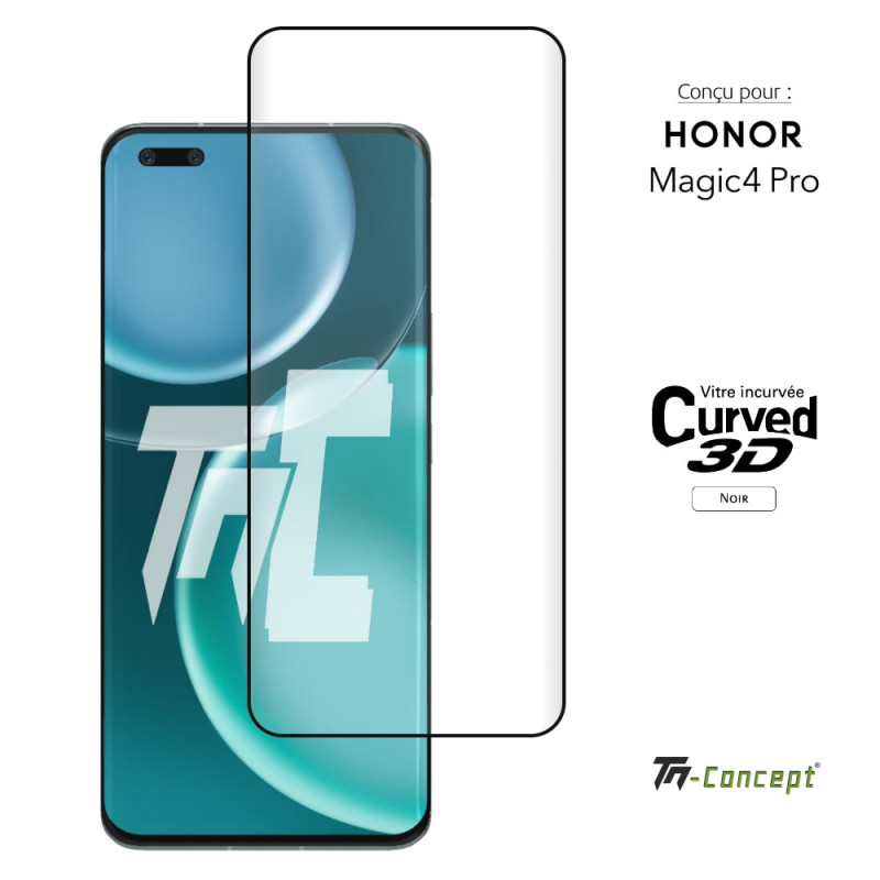 Honor Magic 4 Pro - Verre trempé 3D incurvé - TM Concept® - image couverture