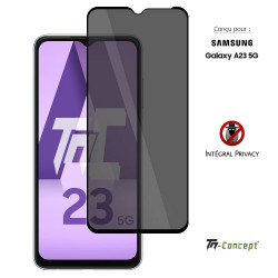 Samsung Galaxy A23 - Verre trempé Anti-Espions - Intégral Privacy - TM Concept® - image couverture