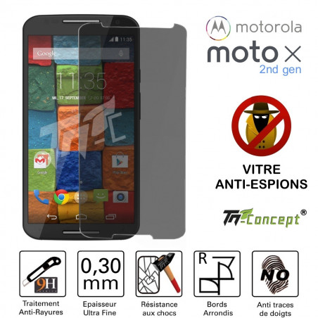 Motorola Moto X2 - Vitre  de Protection Anti-Espions - TM Concept®
