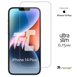 Apple iPhone 14 Plus - Verre trempé Ultra Slim 0,15 mm - TM Concept® - image couverture