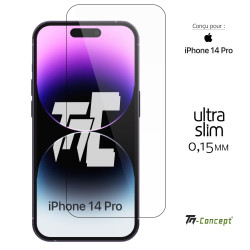 Apple iPhone 14 Pro - Verre trempé Ultra Slim 0,15 mm - TM Concept® - image couverture