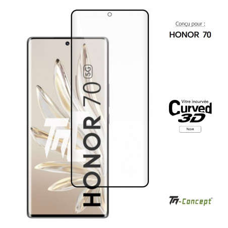 Honor 70 - Verre trempé 3D incurvé - TM Concept® - image couverture