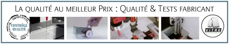 Bannière Qualité au meilleur prix pour les protections d'écran